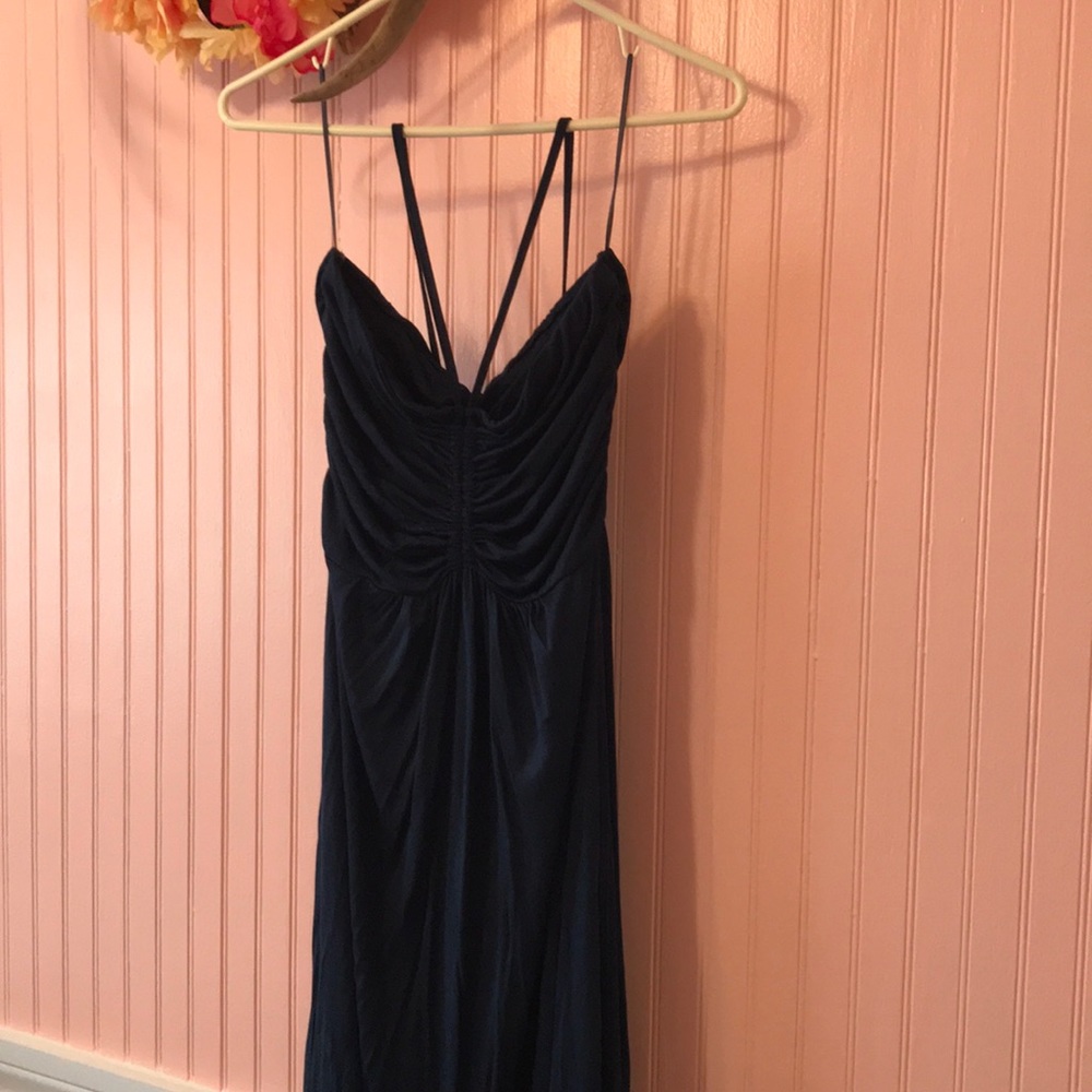 Navy maxi dress